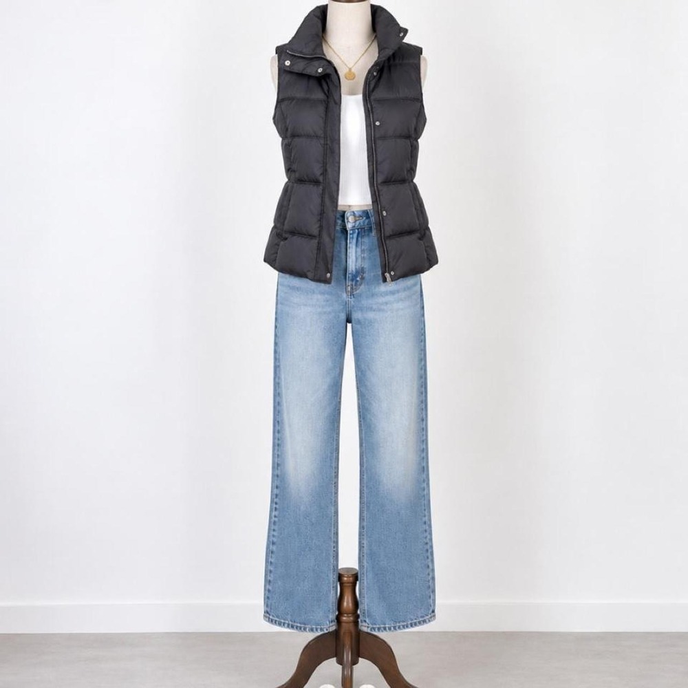 Gap Black Puffer Vest – Women's XS